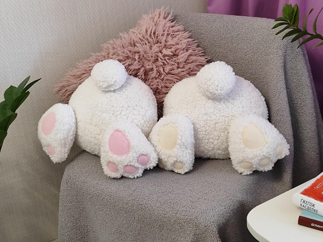 Easter decor pillow Bunny Rabbit, mother's day pillow, Easter pillow, soft Sherpa bunny plush, Wh... | Etsy (US)