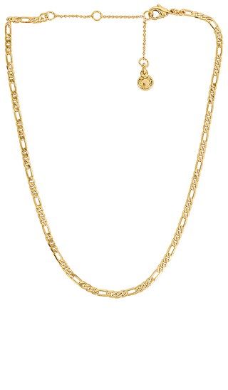 BaubleBar Figaro Link Necklace in Metallic Gold. | Revolve Clothing (Global)