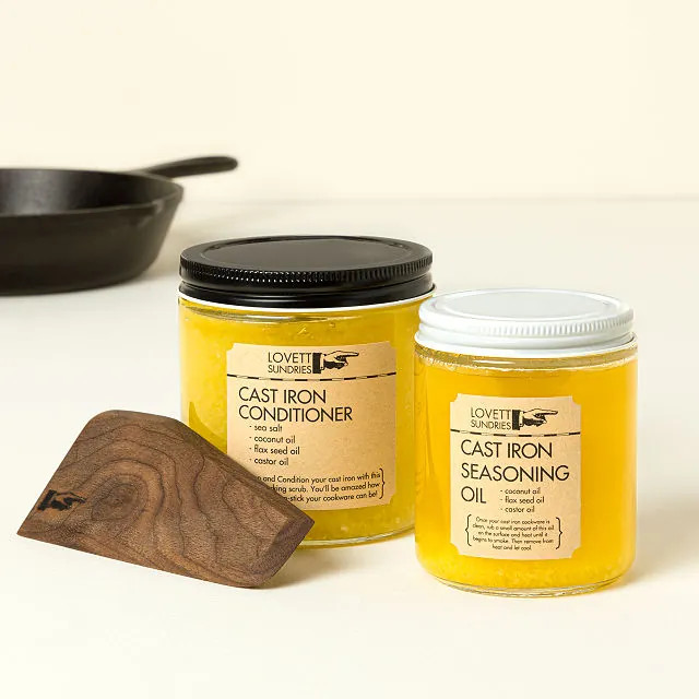 Cast Iron Pan Care Tools | UncommonGoods
