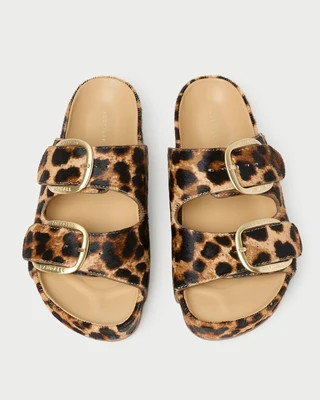 Nico Brown/Leopard Two-Band Sandal | Loeffler Randall