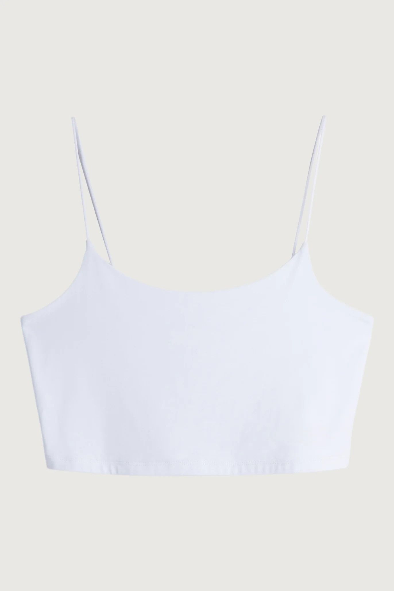 CROPPED TANK White / Large | OAK + FORT