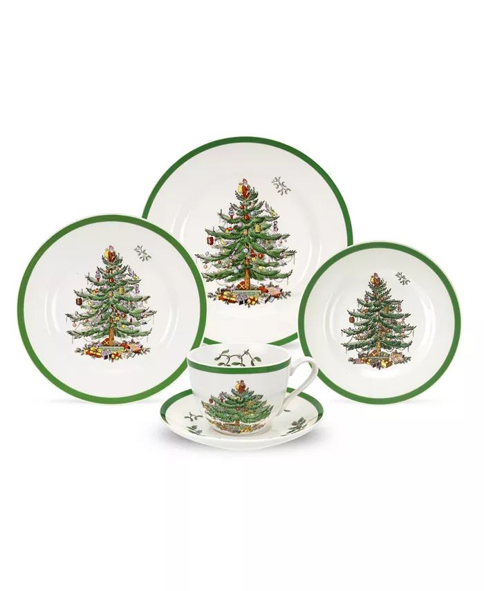 Christmas Tree Dinnerware 5 Pc. Place Setting | Macy's