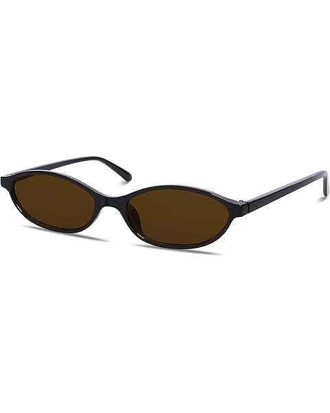 Sunglasses Womens Retro Oval Sunglasses for Women - Cat Eye 90s Glasses Y2K UV400 Lightweight Nar... | Amazon (US)