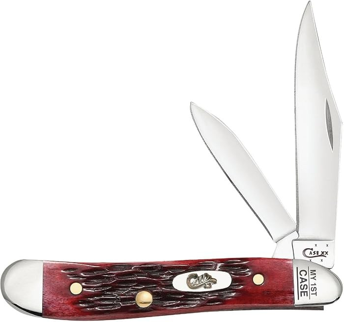 Case WR XX Pocket Knife My First Pocket Worn Old Red Bone Peanut Item #3693 - (6220 SS) - Length ... | Amazon (US)