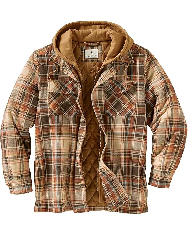 Legendary Whitetails Men's Maplewood Hooded Shirt Jacket | Amazon (US)