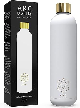 Insulated Stainless Steel Water Bottles, Arc Bottle. Double Walled Vacuum sealed for sports and o... | Amazon (US)