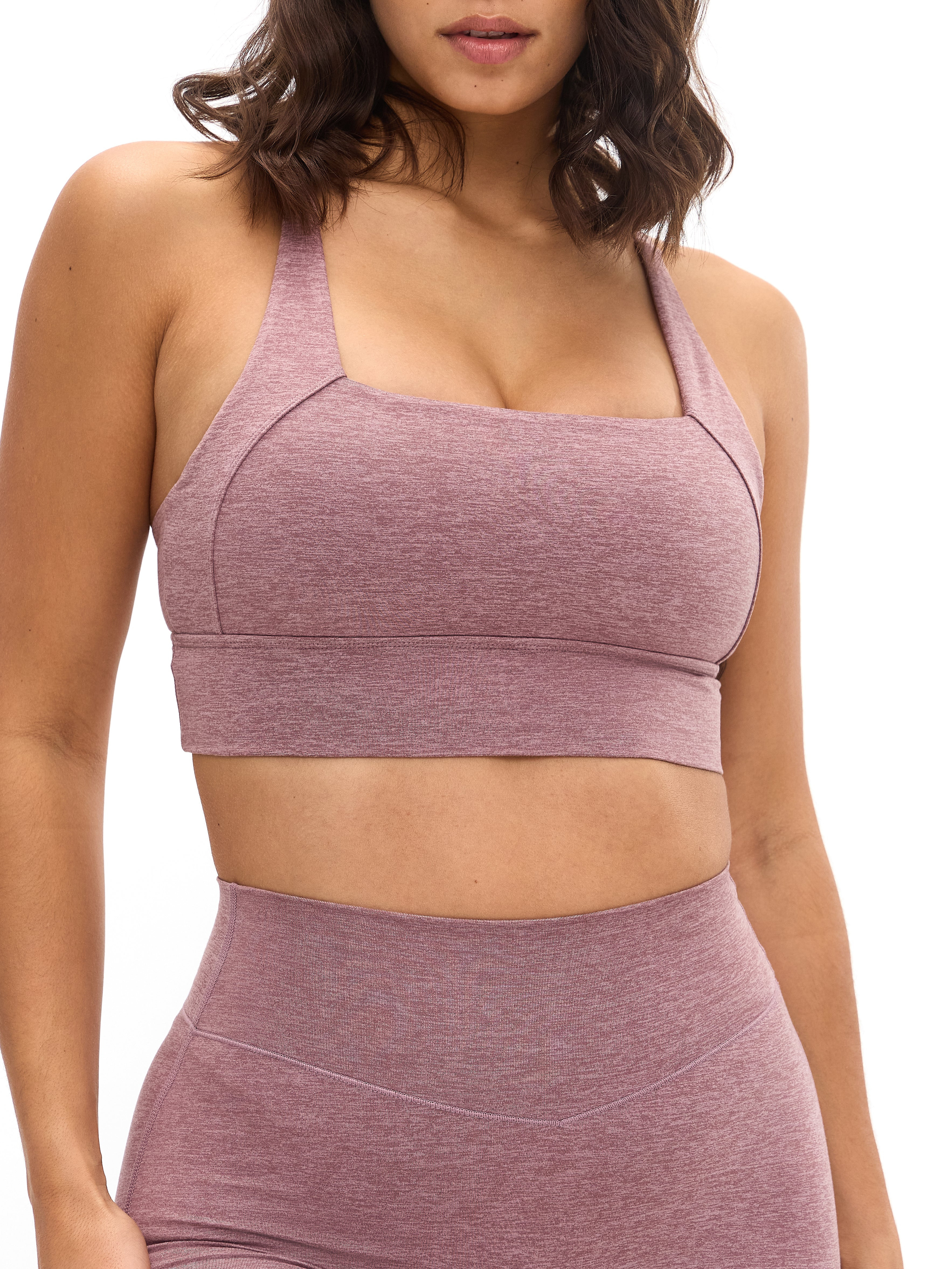 Dream Heather Square Neck Sports Bra - Matter S | Buffbunny