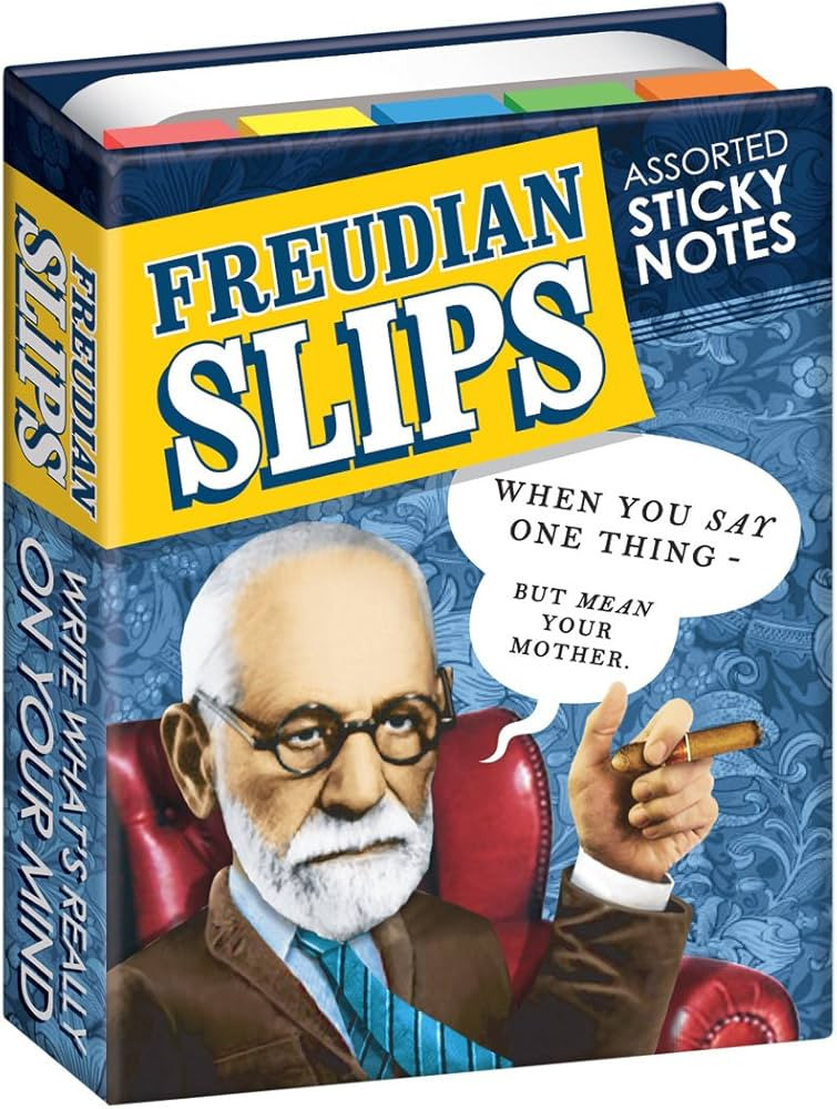 The Unemployed Philosophers Guild Freudian Slips Sticky Notes - Sigmund Freud Themed 3.25" by 4.2... | Amazon (US)