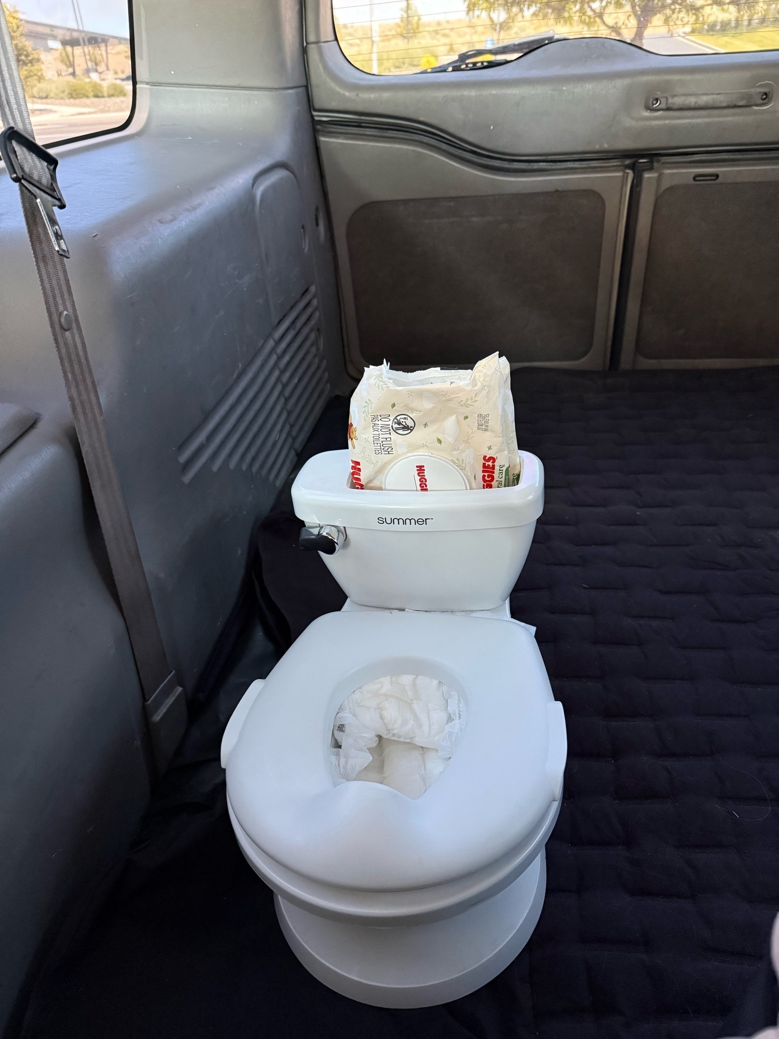 When our oldest got potty trained, We made the decision that we would NOT use public bathrooms, this is our setup. And it has worked so perfectly. And oh so convenient for the kids on road trips! Highly recommend!

#LTKdayinmylife #LTKmomlife #LTKKids