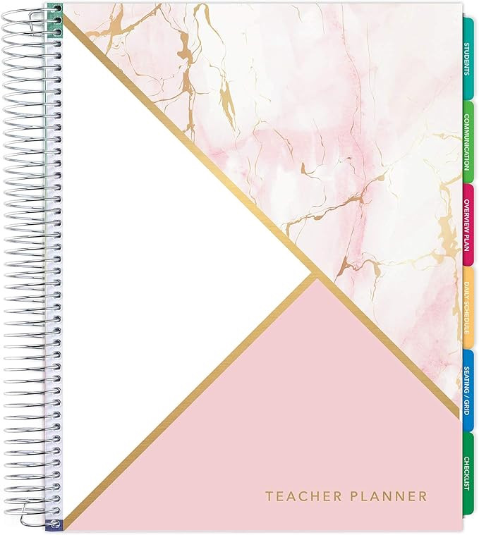 DELUXE Undated Teacher Planner: 8.5"x11" Includes 7 Periods, Page Tabs, Bookmark, Planning Sticke... | Amazon (US)