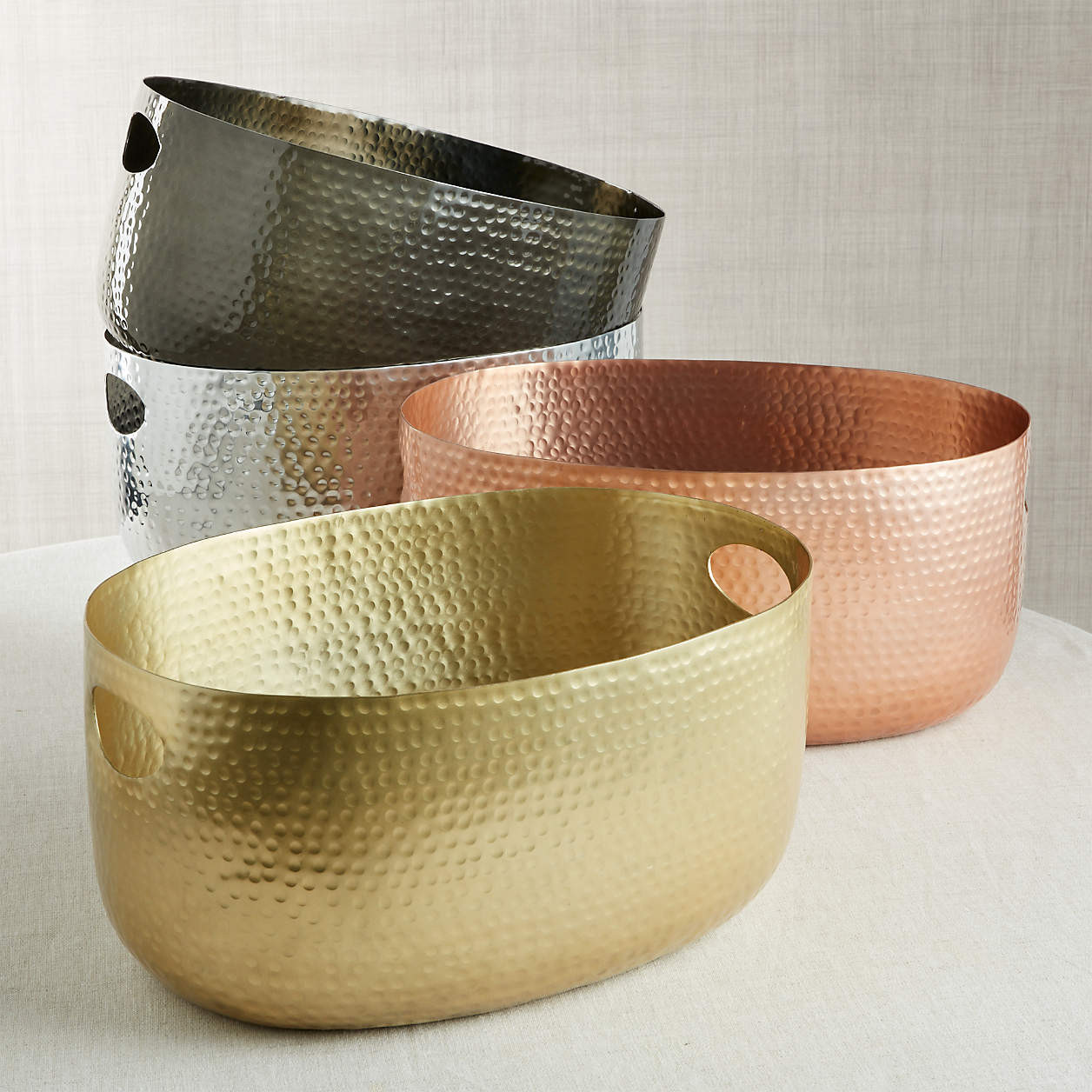 Bash Graphite Beverage Tub + Reviews | Crate & Barrel | Crate & Barrel