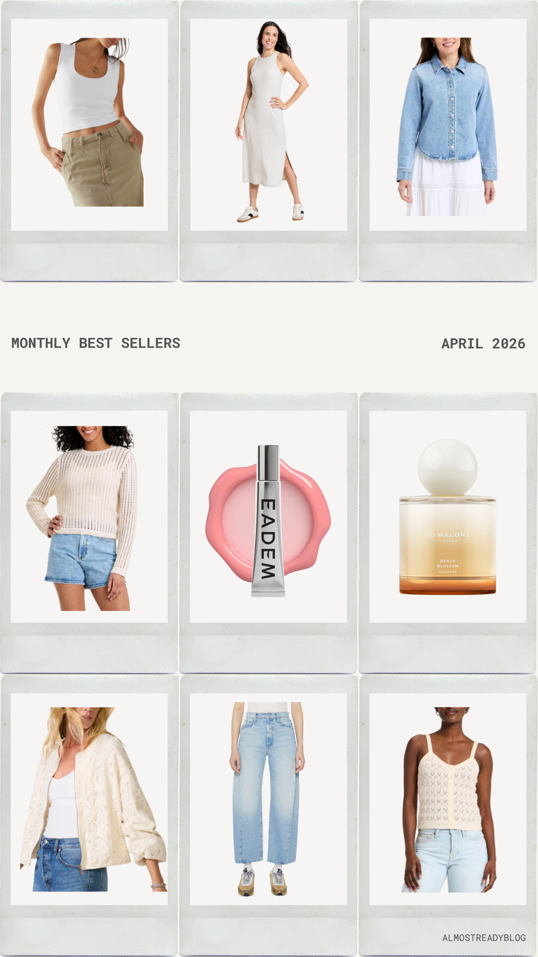 Monthly best sellers, target fashion, target clothing, wardrobe essentials, capsule wardrobe, spring lace jacket, crochet tops, beauty finds, amanda west, almostreadyblog

#LTKOver40