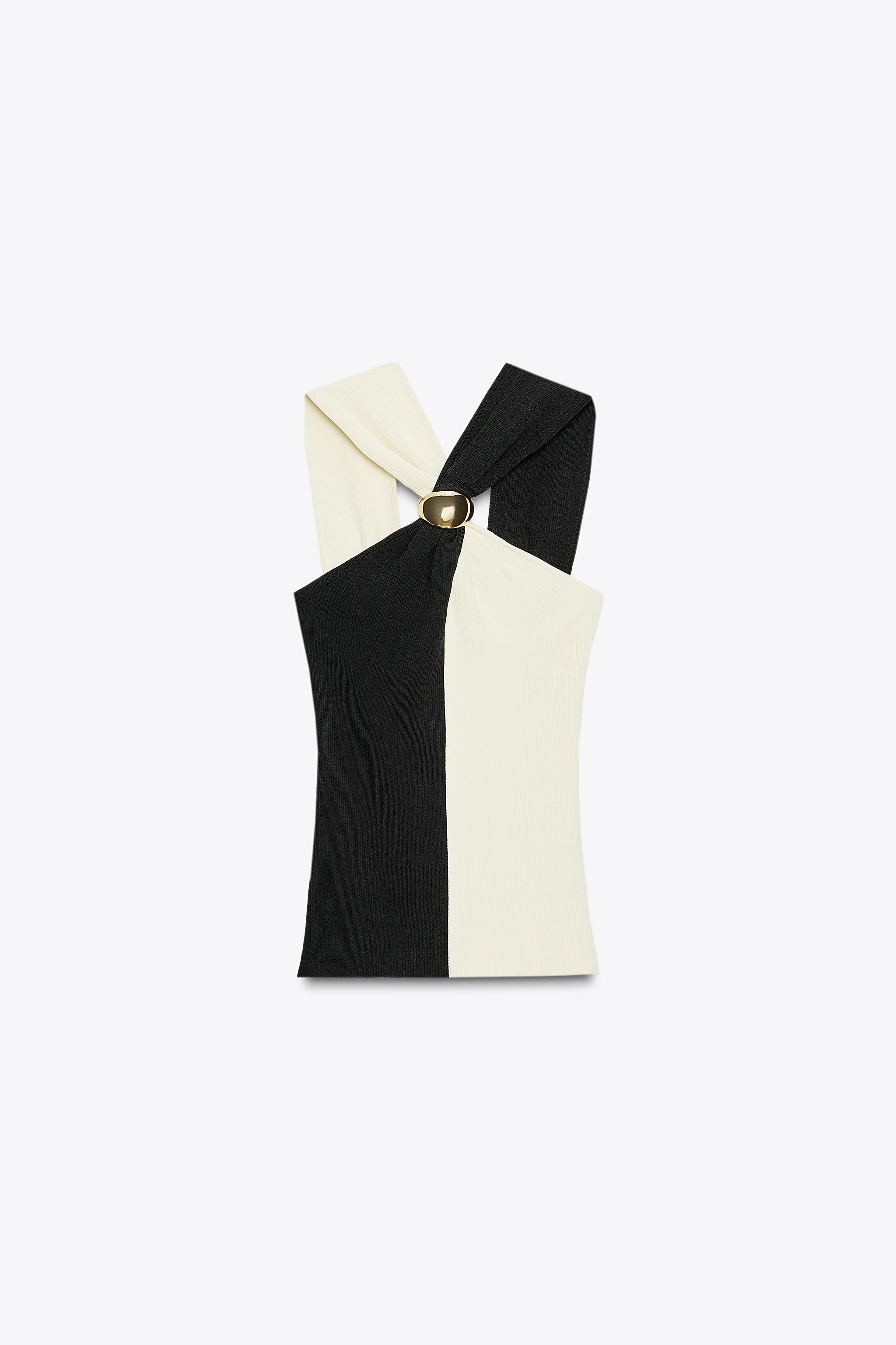HALTER TOP WITH HARDWARE DETAIL | Zara US