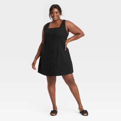 Women's Linen Mini Vest Dress - A New Day™ | Target