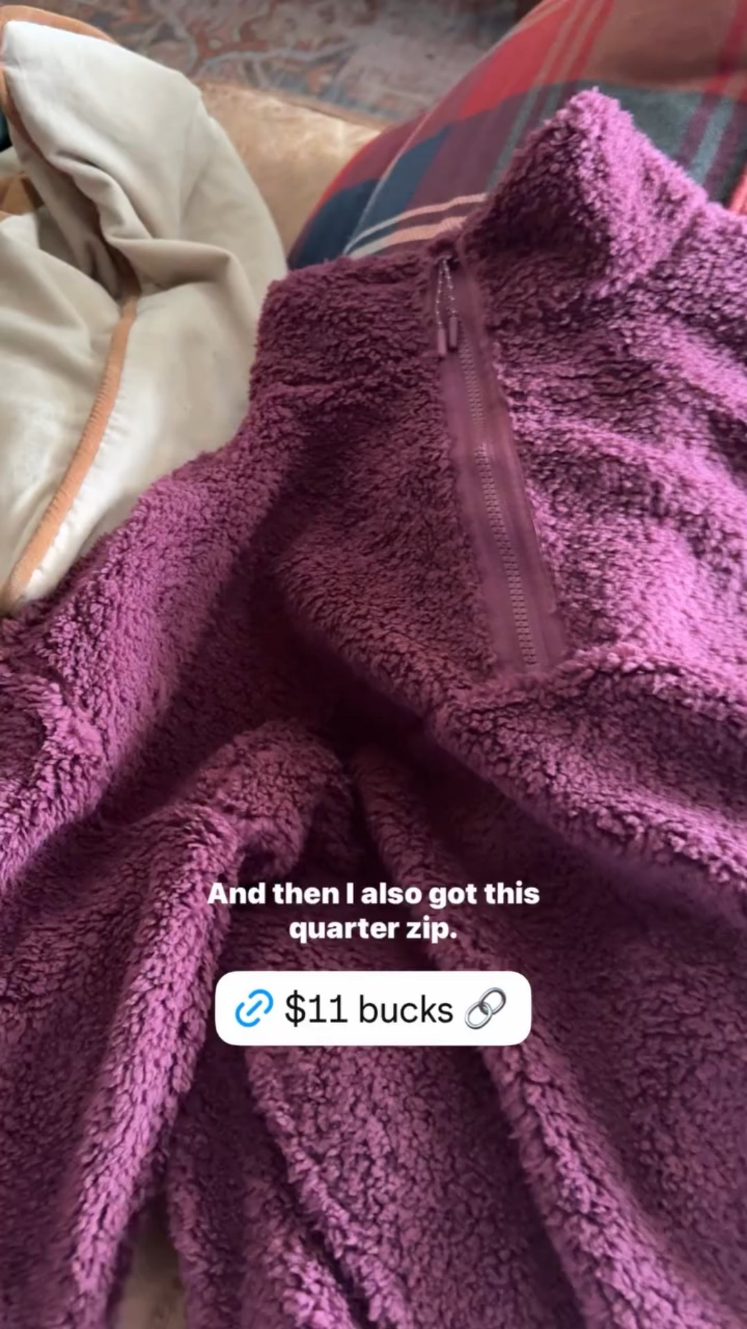 Walmart plush sherpa quarter zip $11

#LTKFindsUnder50 #LTKmomlife #LTKootd