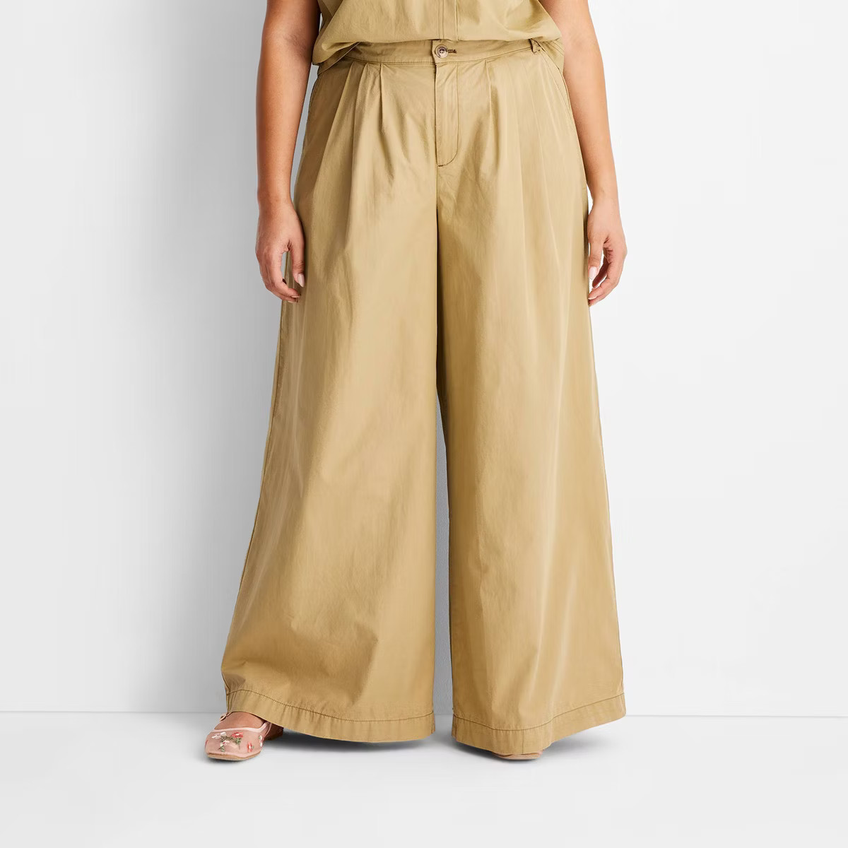 Women's High Rise Wide Leg Pleated Pants - Future Collective | Target
