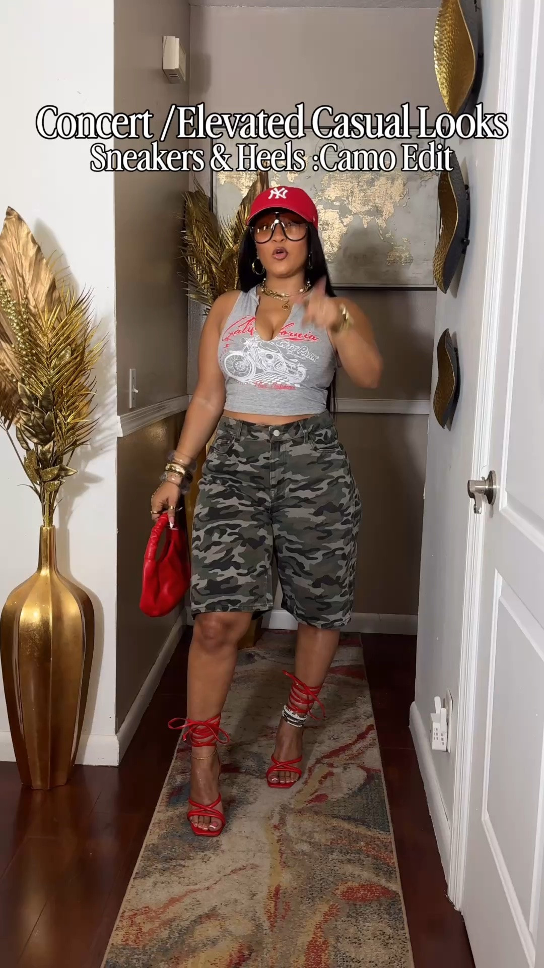And I’m always gonna be a camouflage print girl! Camouflage shorts, skirts, skorts, cargos you name it…I’m wearing it! Found these camouflage jorts and I had to have em! Great for a daytime or concert look depending on how you style them! You can wear these with your choice of footwear and they will look great everytime. I got a large (but I could of stayed true to size medium) 
Shorts: Large
Tops: Medium

#LTKootd #LTKgrwm #LTKSeasonal