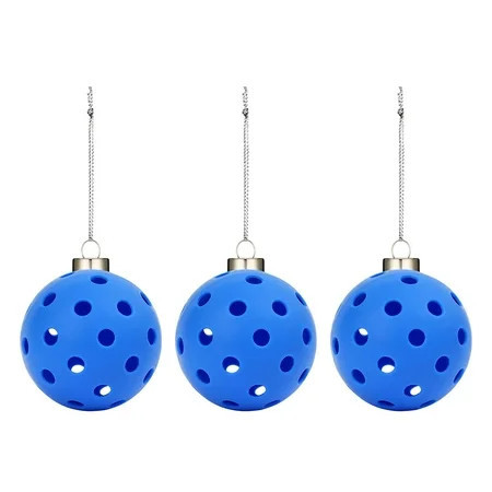 Kokiya 3Pcs Pickleball Ornament Set Bag Keychain Christmas Tree Hanging Decorations for Blue | Walmart (US)