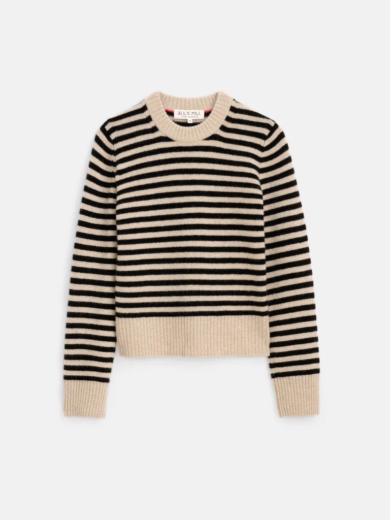 Marais Sweater In Striped Cashmere | Alex Mill