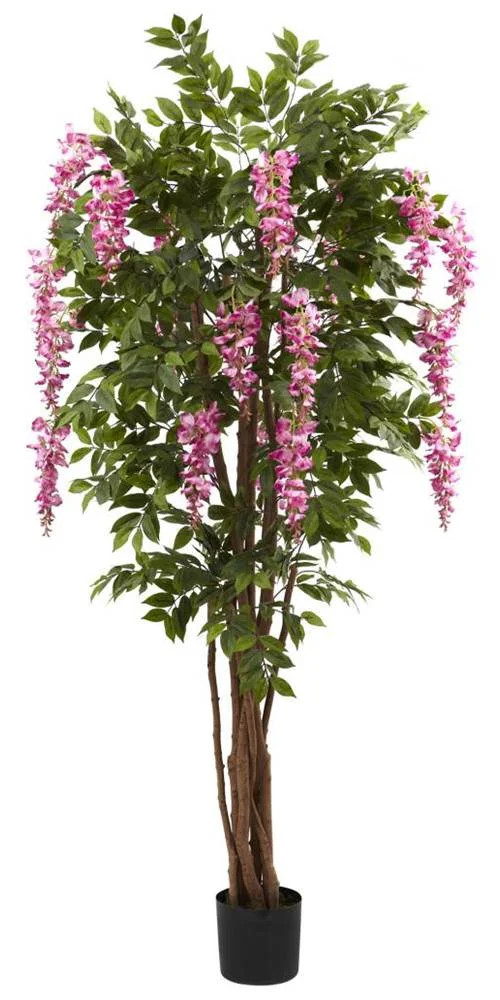 Nearly Natural 6' Wisteria Silk Tree | Walmart (US)