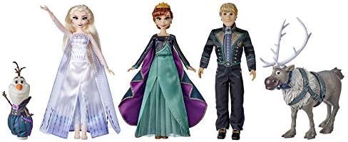 Disney Frozen 2 Frozen Finale Set, Anna, Elsa, Kristoff, Olaf, Sven Dolls with Fashion Doll Cloth... | Amazon (US)