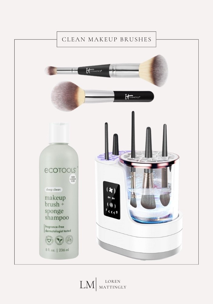 Hey girl, friendly reminder it’s time to clean your makeup brushes! 🫣🫧

I’ve been using this brush cleaning machine lately and it makes it SO easy (and honestly kinda satisfying) to watch all the makeup come out. I pair it with this makeup brush + sponge shampoo and my brushes feel brand new after. 🙌🏼

Also, these two brushes have been my go-to lately… I’ve been reaching for them every single day for a quick, soft, airbrushed look. Linking everything here!

#LTKBeauty