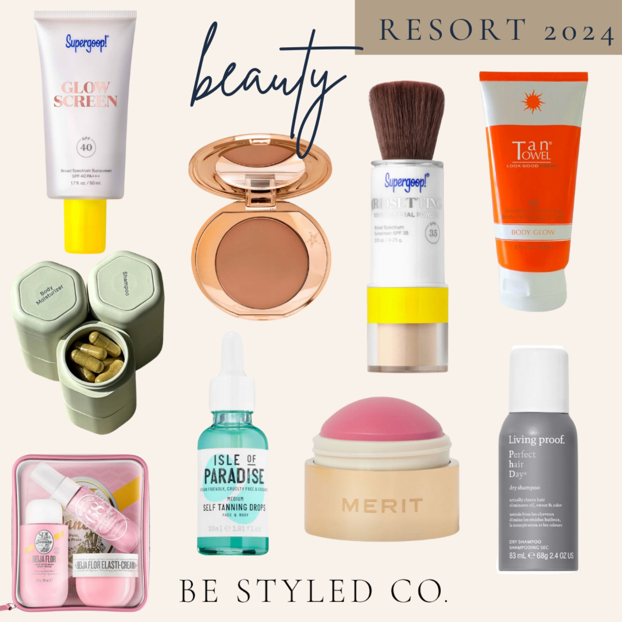 Resort 2024 - must have beauty travel essentials 

#LTKSeasonal #LTKbeauty #LTKtravel