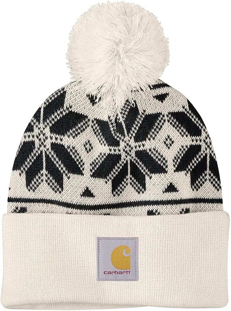 Carhartt Women's Knit Pom Jacquard Beanie | Amazon (US)
