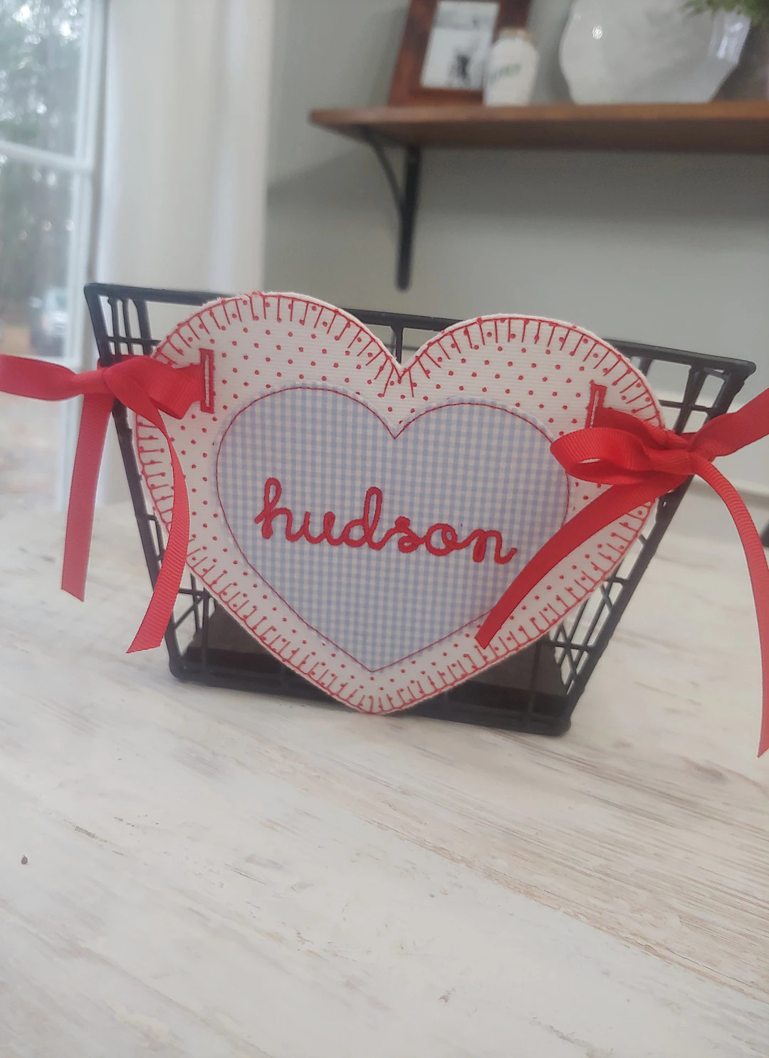 Valentine Basket Tag, Gingham, Valentine Keepsake Tag, Bucket Tag, Valentine Label - Etsy | Etsy (US)