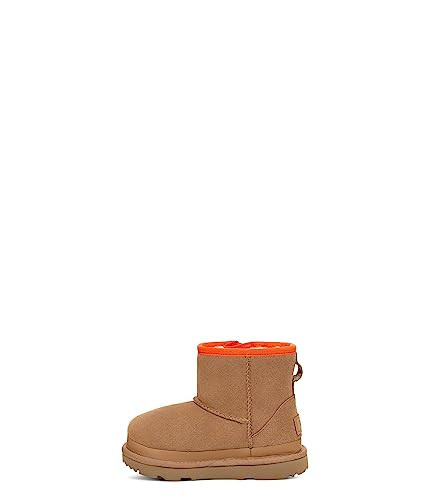 UGG Unisex-Child Classic Mini Zipper Tape Logo Boot, Chestnut, 6 Big Kid | Amazon (US)