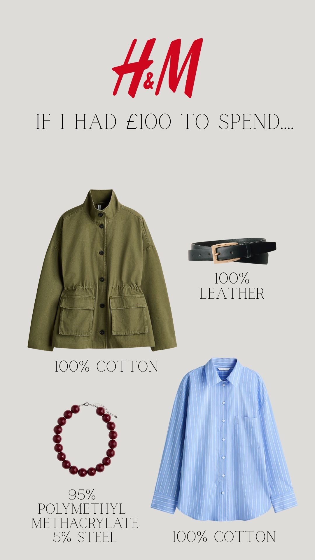 If I had £100 to spend in h&m…. 