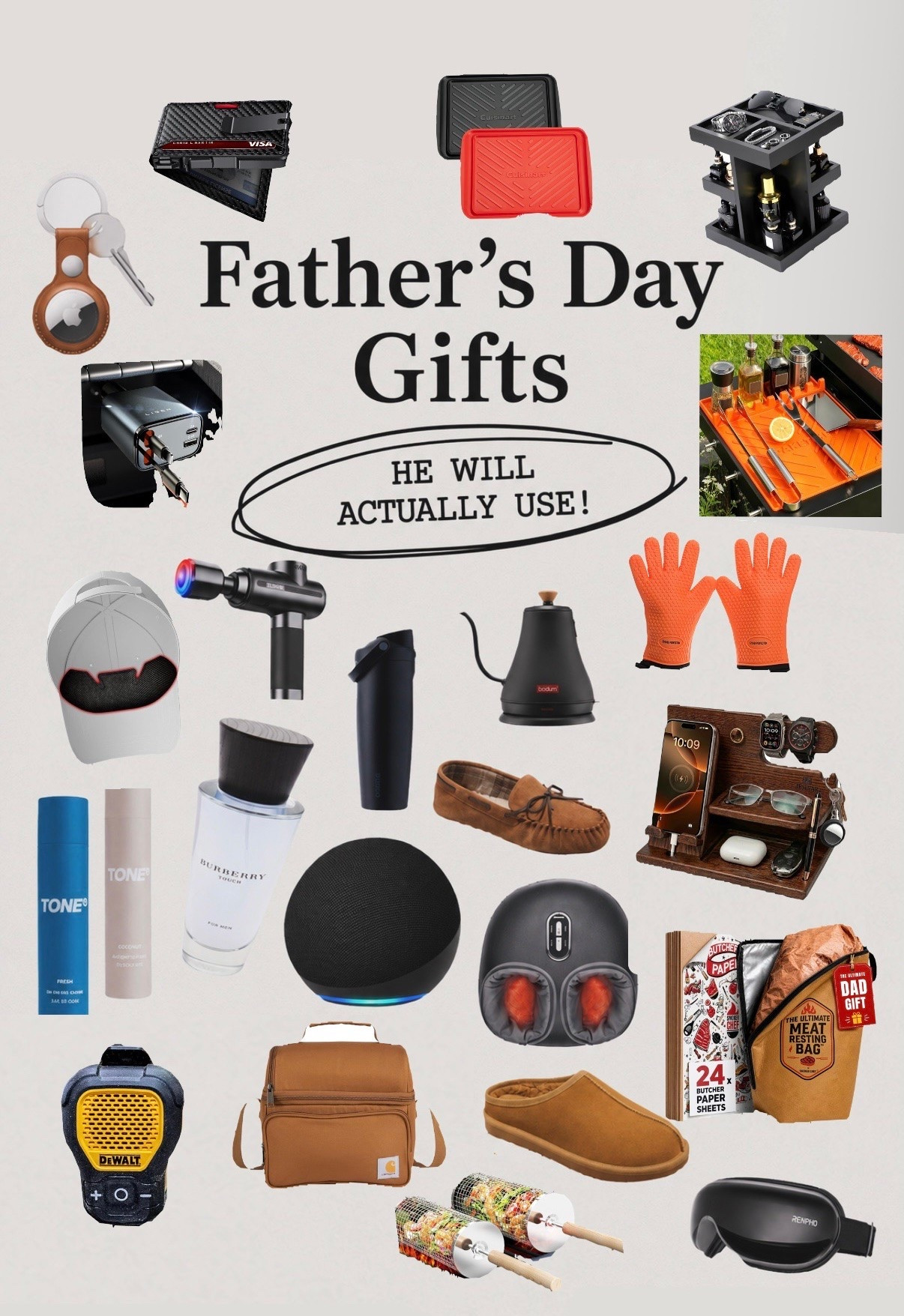 Your one stop Father’s Day gift guide 💙
•FULL of products & things he will actually use!!
All affordable & all available for fast shipping on Amazon & Target 🙌🏼
Whatever man in your life that you can never figure out what to buy - this list of Father’s Day gift ideas is for you! 



#LTKFathersDay #LTKFamily #FathersDayGift #MensGiftGuide #Under50 #Under10 #FathersDayGiftsForHim #ForHim #ForMen #GiftGuideForMen #AmazonMens #TargetMens #GiftIdeasForMen #Dad #Boyfriend #Speaker #MensWallet #MensFashion #GiftsForHim #GiftsUnder25 #DeWalt #Under25 #Dad #Husband #Son #Brother #GiftsForMen #GrillAccessories #ForDad #MensFavorites #ProductsForMen

#LTKMens #LTKHome #LTKSaleAlert