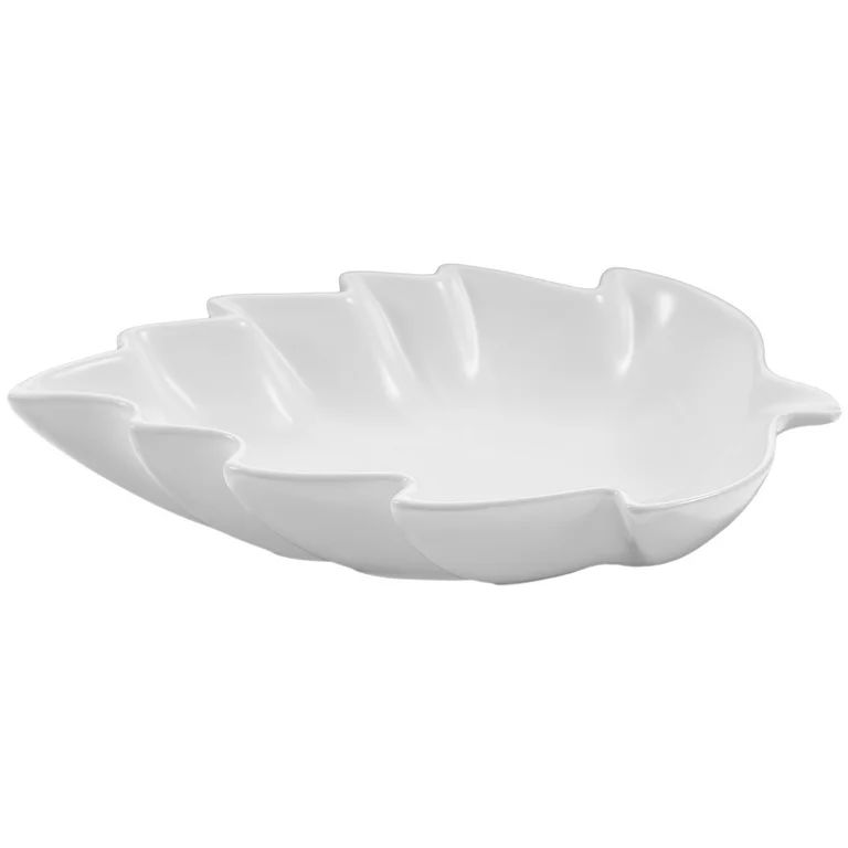 Ceramic Food Dish Leaf Shape Bowl Decorative Food Plate Salad Plate Dessert Display Dish - Walmar... | Walmart (US)