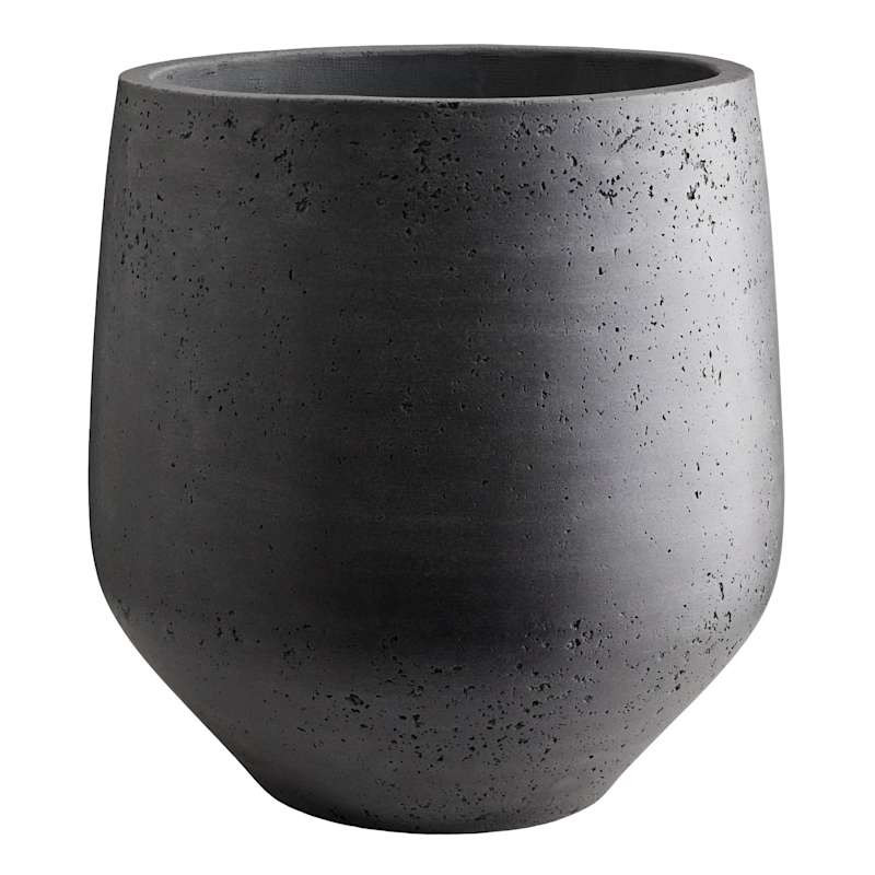 Black Cement Planter, Extra Large | At Home