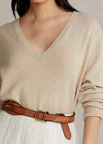 Wool-Blend V-Neck Jumper | Ralph Lauren (UK)