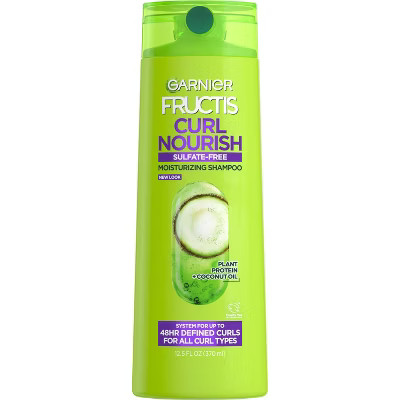 Garnier Fructis Curl Nourish Sulfate-Free Shampoo - 12.5 fl oz: Moisturizing, Curl Enhancing, Dai... | Target
