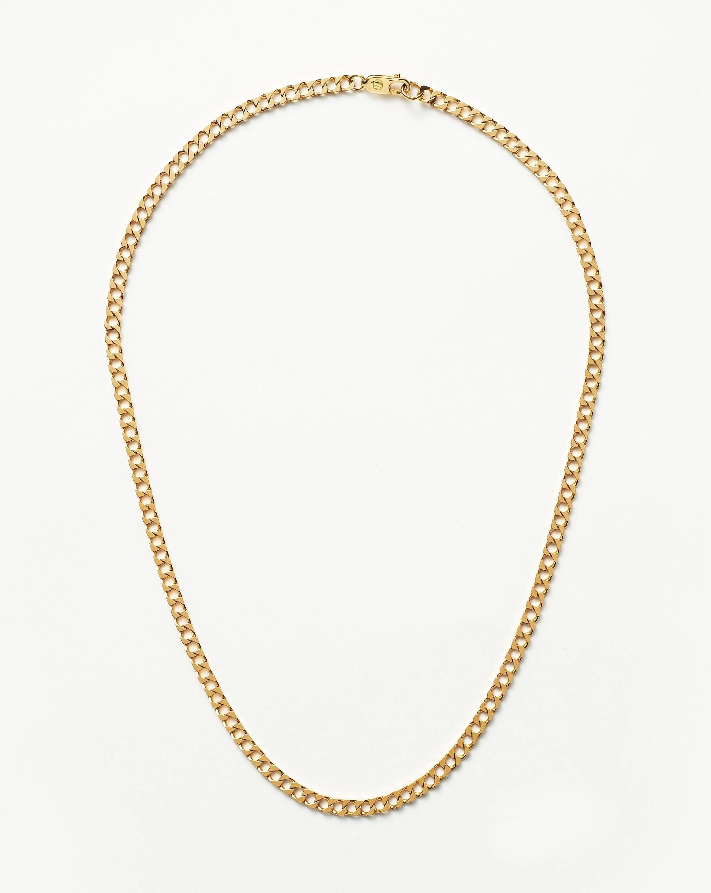 Lucy Williams Flat Curb Chain Necklace | 18ct Gold Vermeil | Missoma | Missoma UK