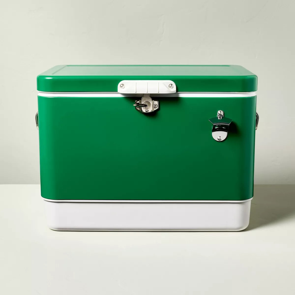 Hard-Sided 80can/54qt Cooler Green/Cream - Hearth & Hand™ with Magnolia | Target