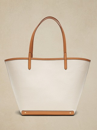 Canvas & Leather Tote | Banana Republic (US)