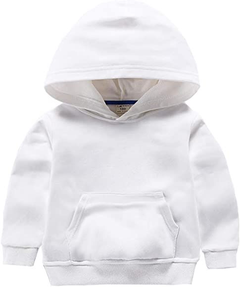 Ding-dong Baby Toddler Kid Boy Girl Solid Casual Pocket Hoodie Sweatershirt Pullover | Amazon (US)