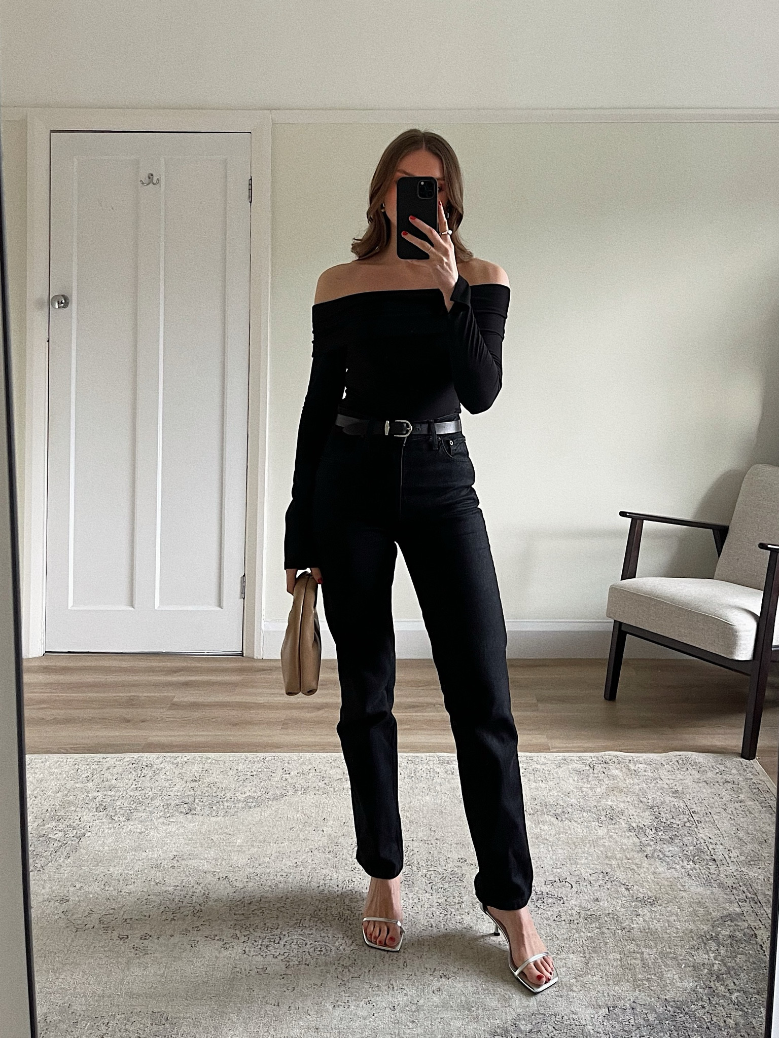 Six dress top options styled with the same jeans and accessoires
Size 8 in the black New look Bardot top
26 Reg in the Abercrombie saturated black 90s straight leg jeans
I’m 5ft 6
Topshop silver heels
Topshop beige bag 


Date night outfit
Evening outfit 
Black jeans outfit 


#LTKstyletip #LTKeurope