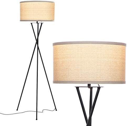 Brightech Jaxon - Mid Century Modern Tripod Floor Lamp for Living Room - Standing Light with Cont... | Amazon (US)