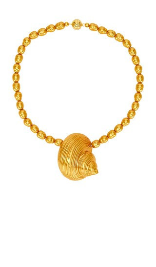 Julietta Mykonos Necklace in Metallic Gold. | Revolve Clothing (Global)