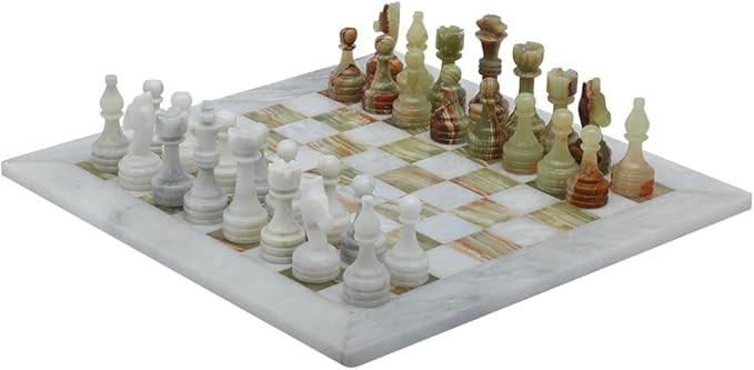 Handmade Stone Chess (12 x 12, White/Green) | Amazon (US)