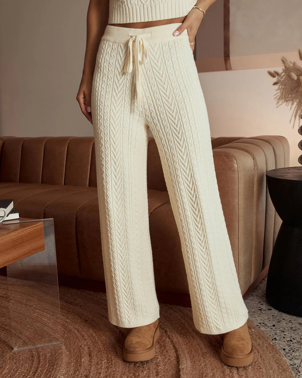 Sukkie Cable Knit High Rise Bottoms | VICI