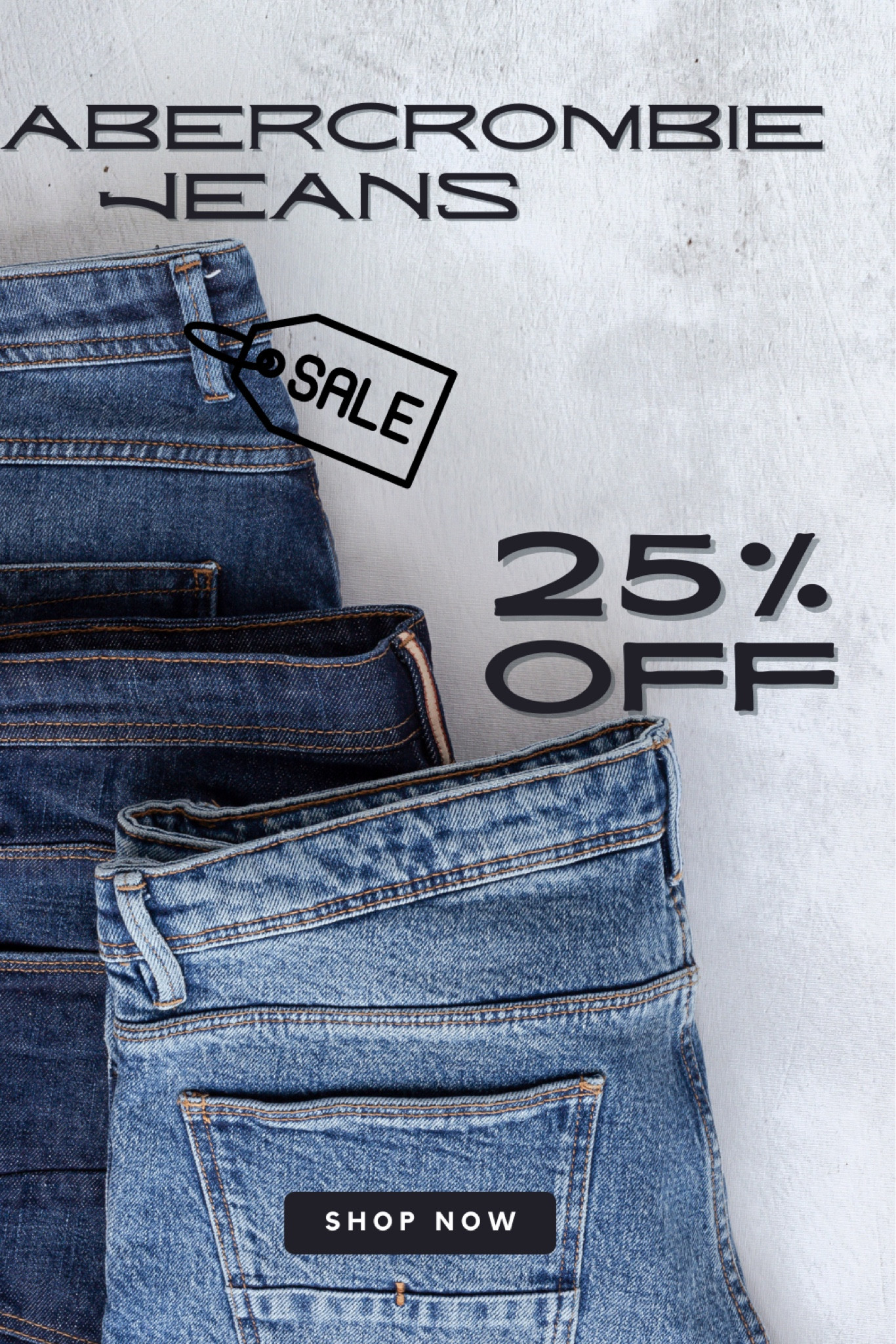 Abercrombie jean sale! 25% off all jeans #jeansale #jeans #abercrombie #sale

#LTKstyletip #LTKSpringSale #LTKsalealert