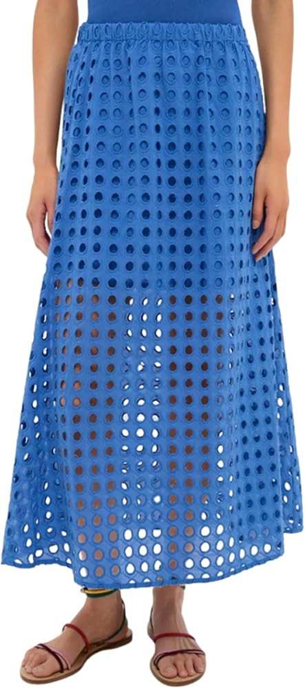 Fiona Jolin 2026 Women Summer Casual Eyelet Bohemian Maxi Skirt Beach Long Skirt with Mini Undern... | Amazon (US)