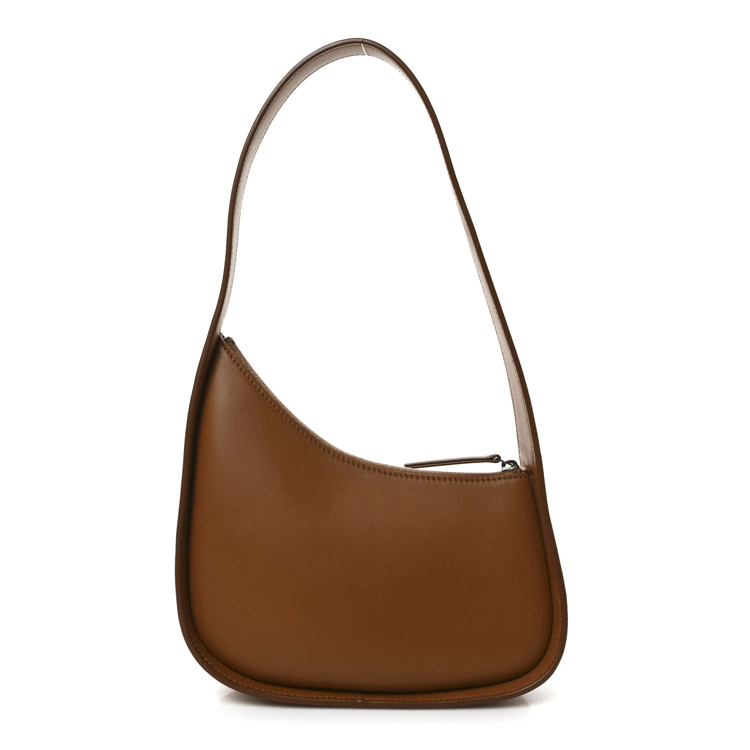 Smooth Calfskin Half Moon Shoulder Bag Chestnut | FASHIONPHILE (US)