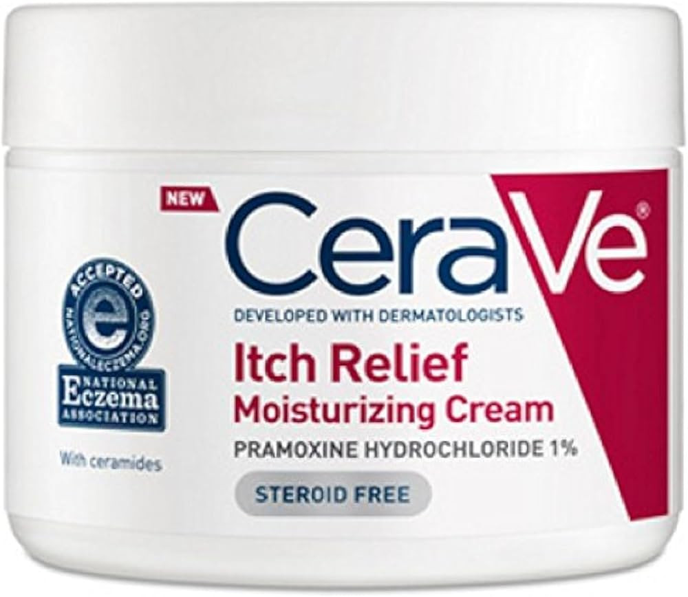 CeraVe Moisturizing Cream for Dry Skin Relief, 12 Ounce, Fragrance Free Cream with Pramoxine for ... | Amazon (US)