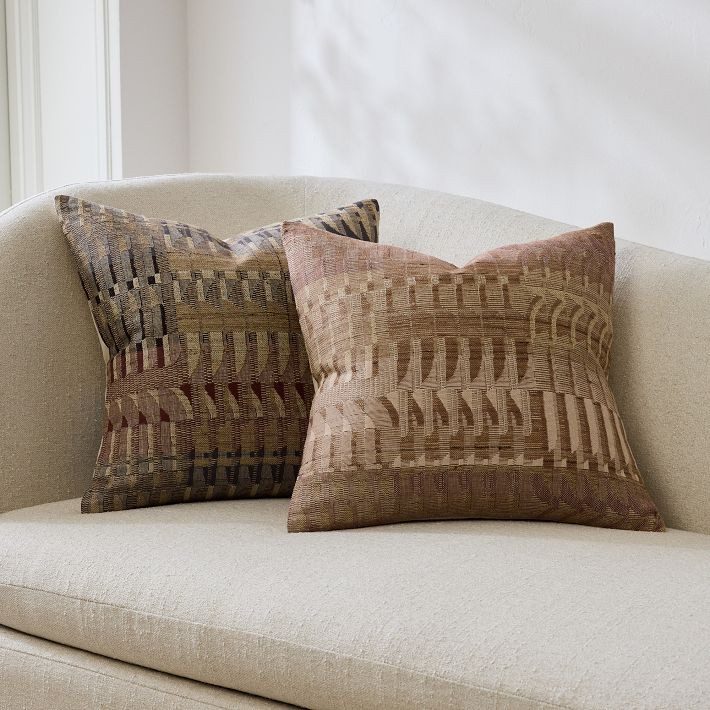 Modern Silk Shapes Pillow Cover | West Elm (US)